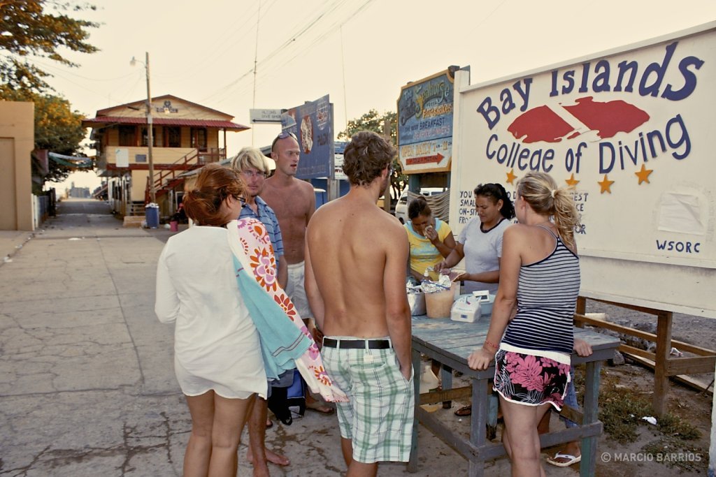 Waiting to eat some baleadas