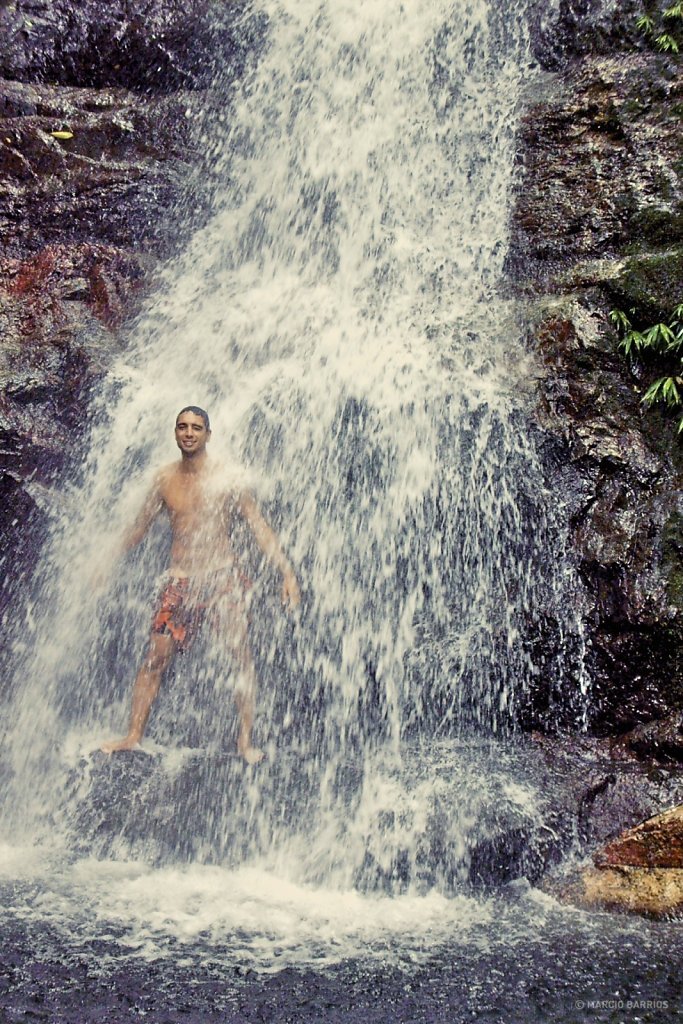 Small waterfall close to Cangrejal river
