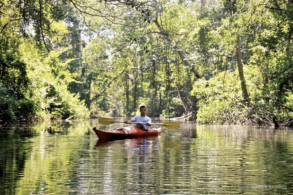 Kayaking in Cacao Lagoon