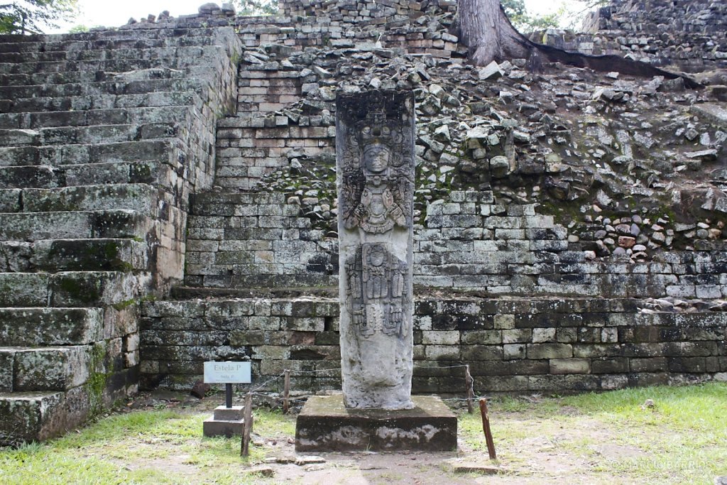 Stela P, depicting K'ak' Chan Yopaat