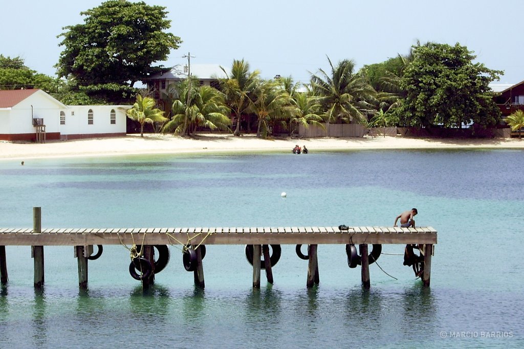 Child in a West End's dock