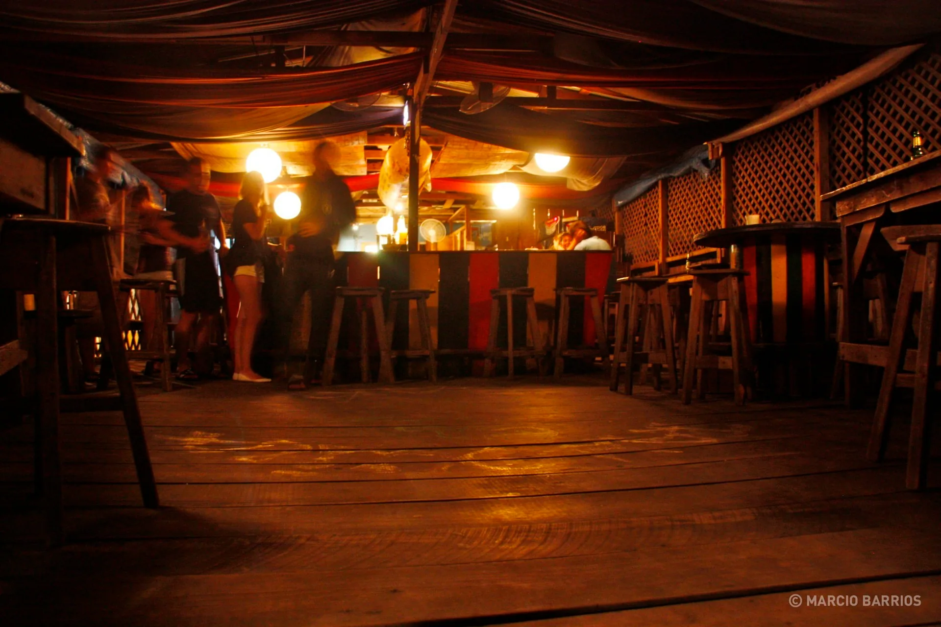 Tranquila bar's dock