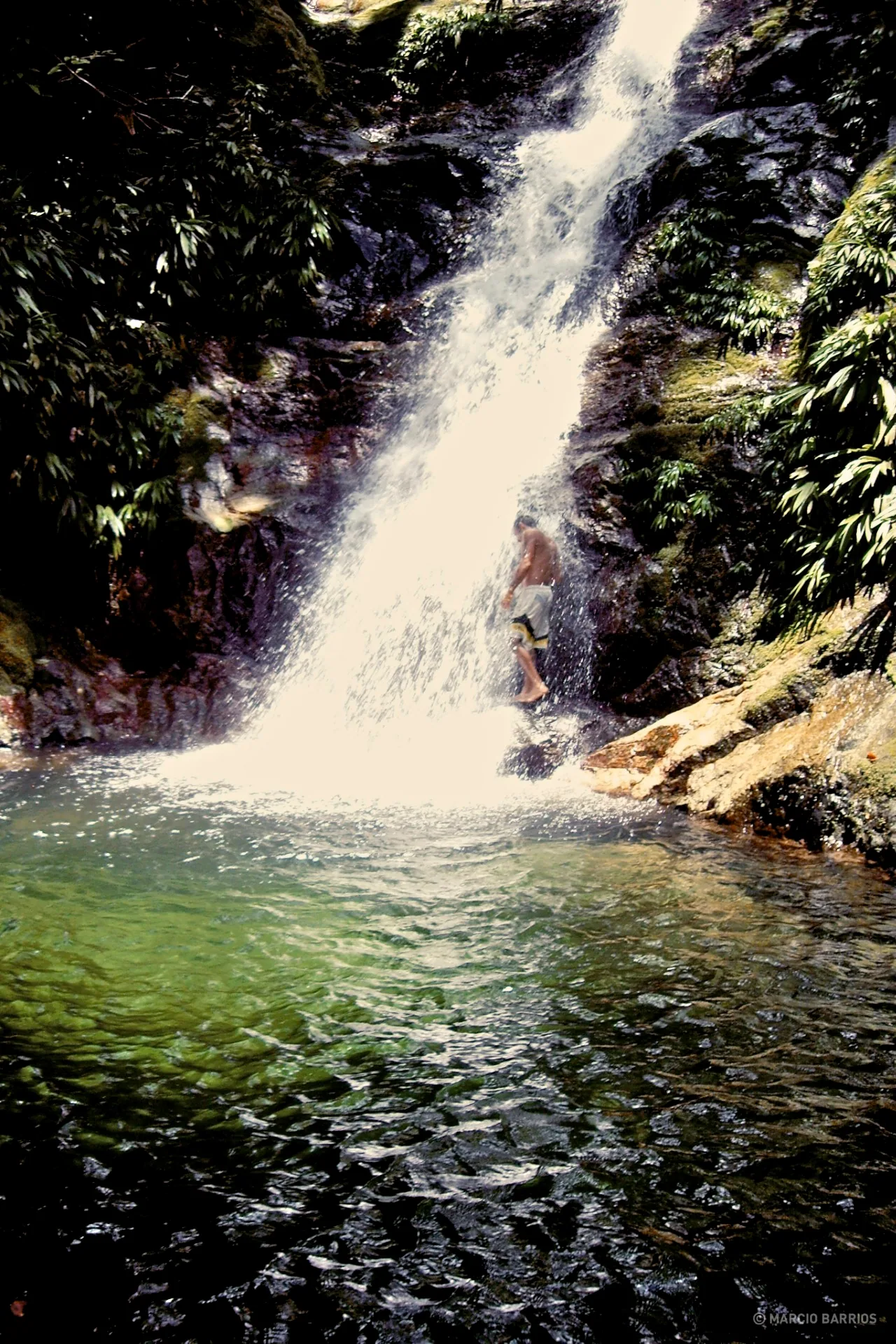 Small waterfall close to Cangrejal river