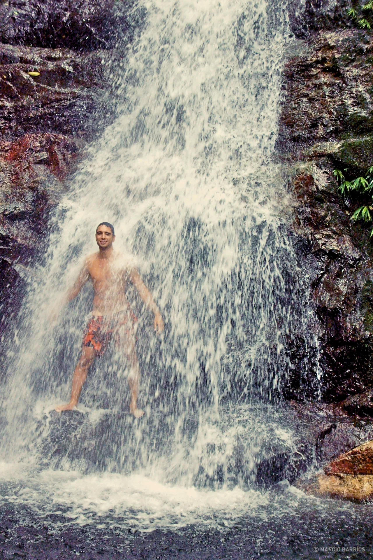 Small waterfall close to Cangrejal river