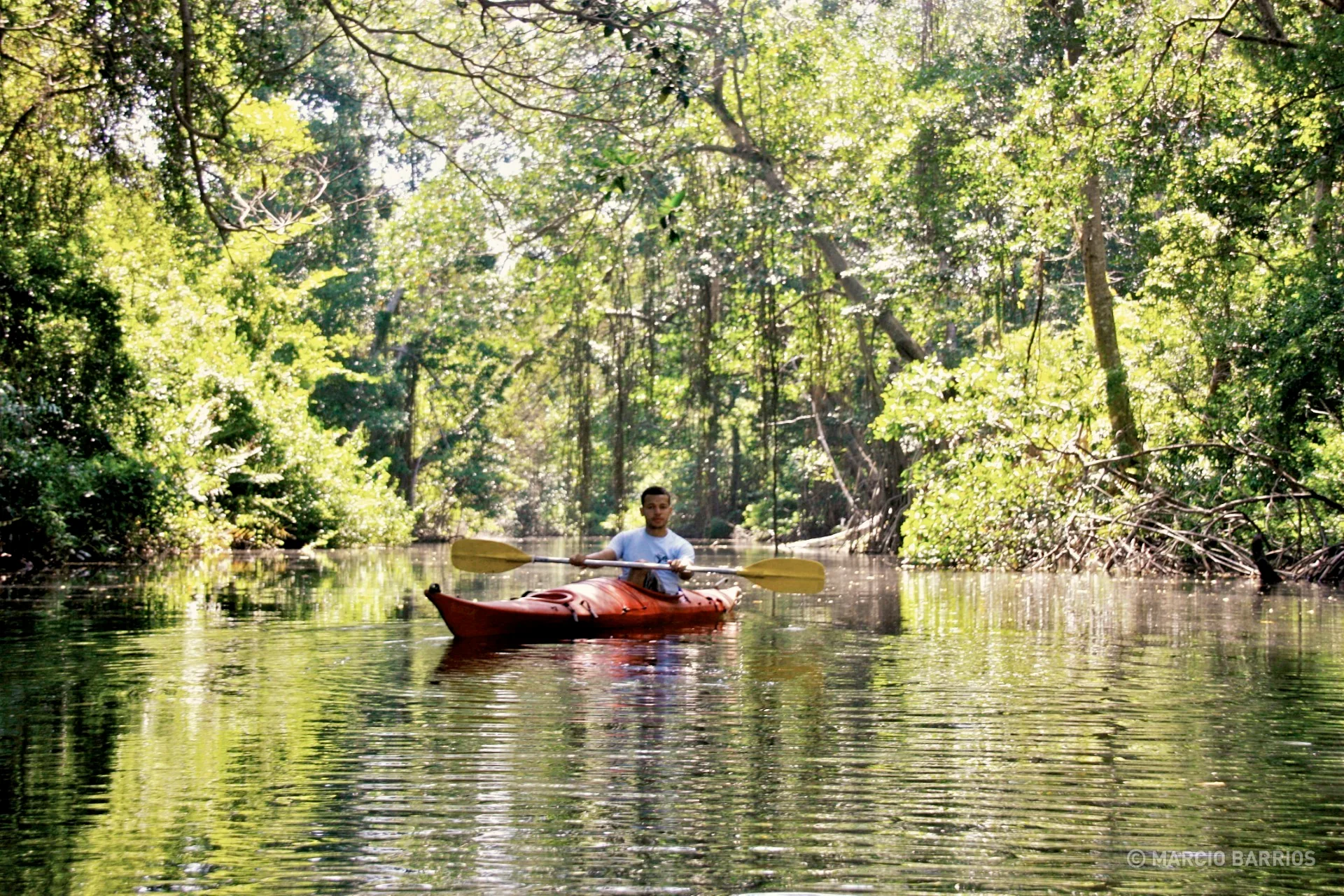 Kayaking in Cacao Lagoon