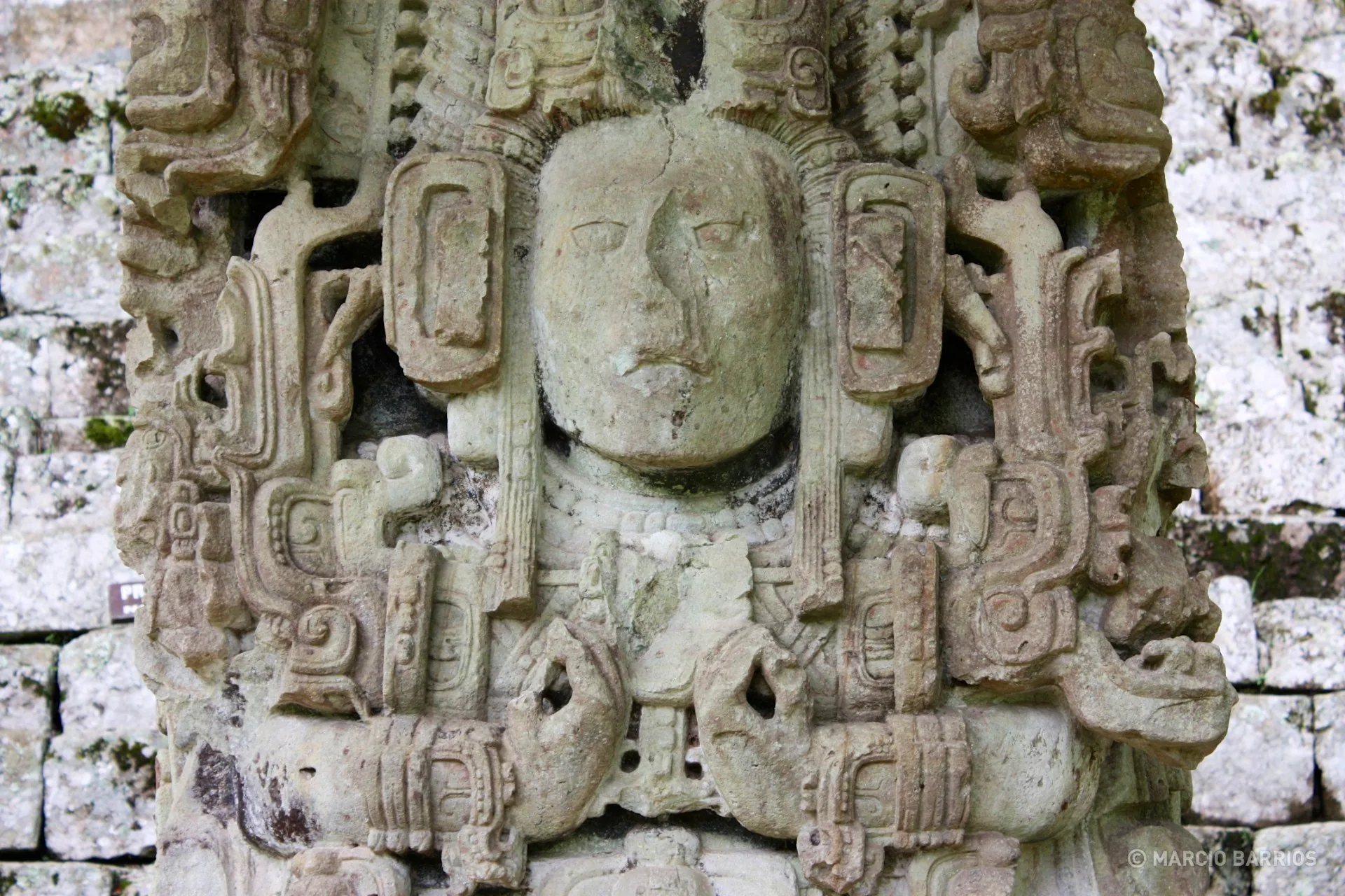 Stela N, depicting K'ak' Yipyaj Chan K'awiil