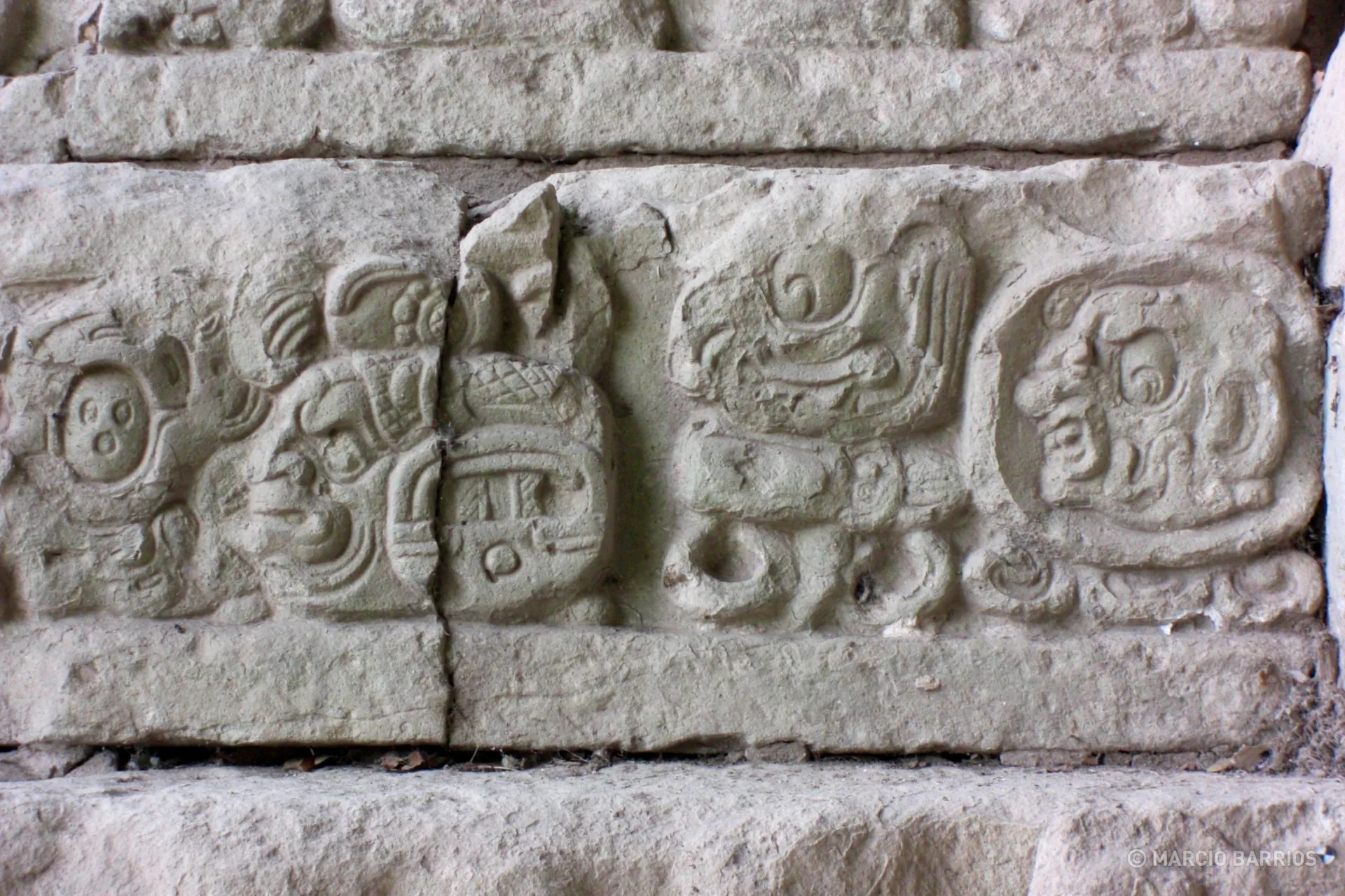 Hieroglyphic Stairway detail