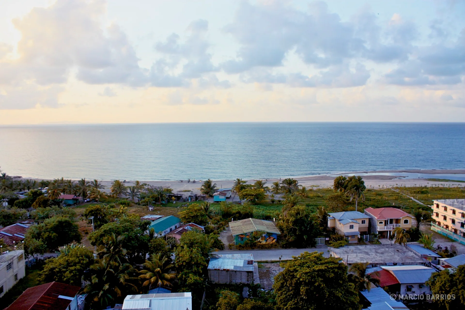 View of Tela and the Caribbean Sea