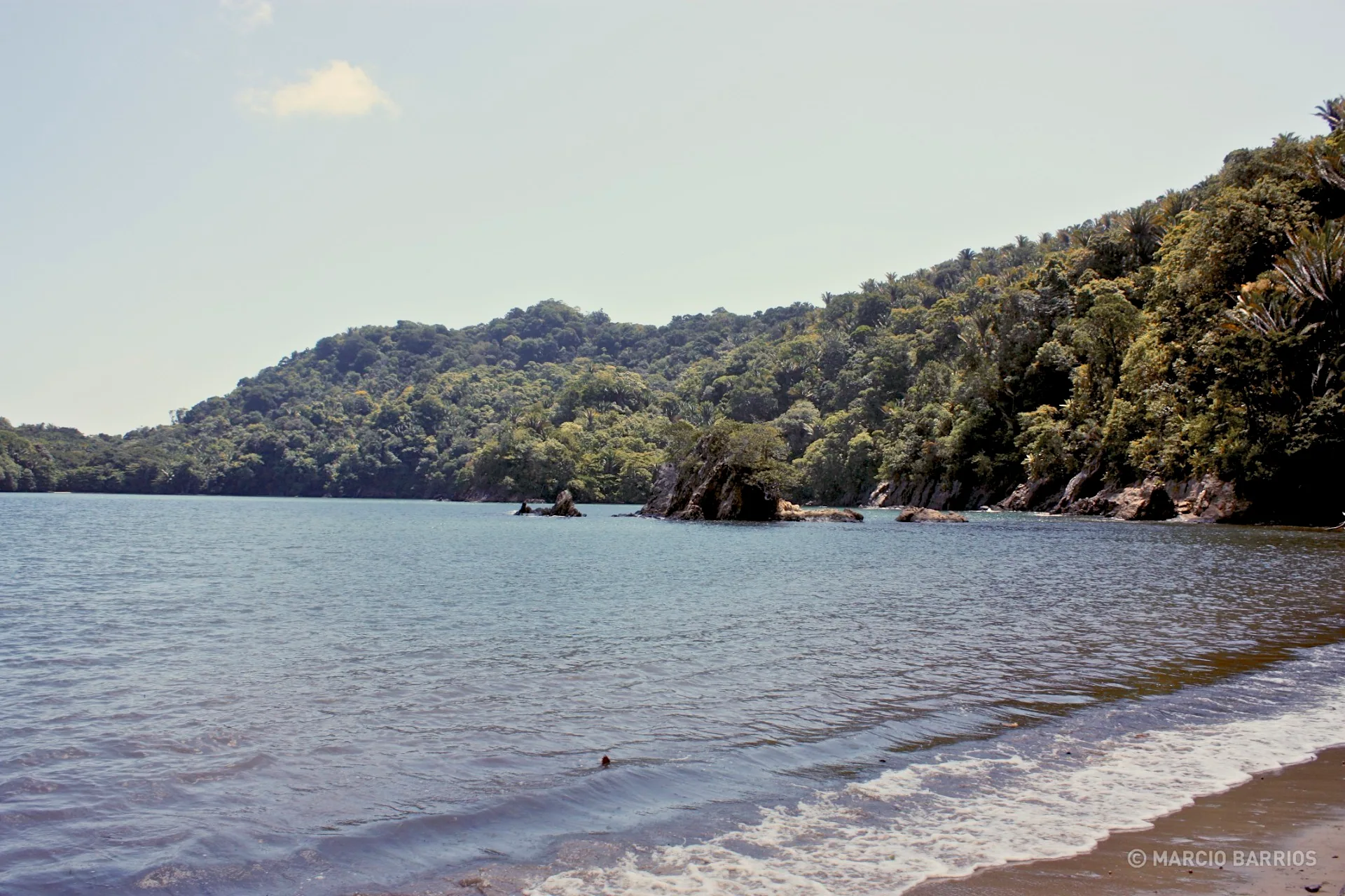 Unspoiled beach